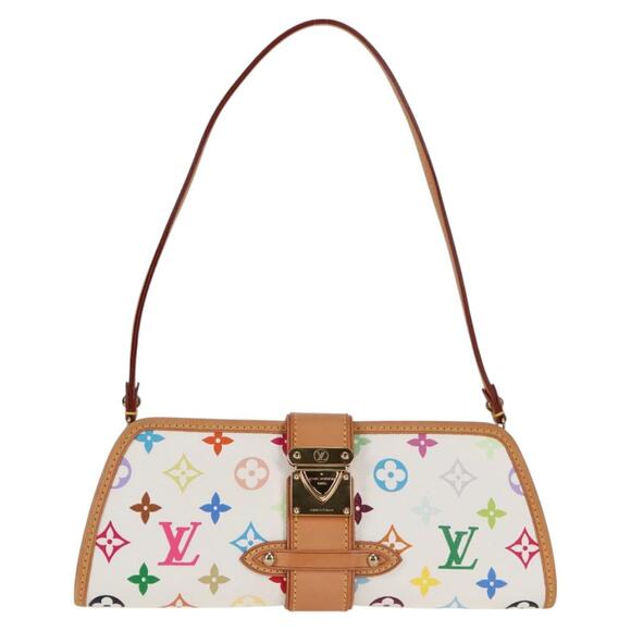 LOUIS VUITTON Multicolor Shirley Shoulder Bag White M40049 - Picture 13 of 16